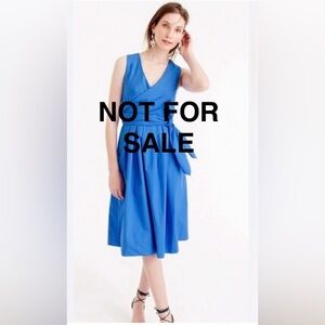J. Crew French Blue Cotton Poplin Wrap Dress Size 4